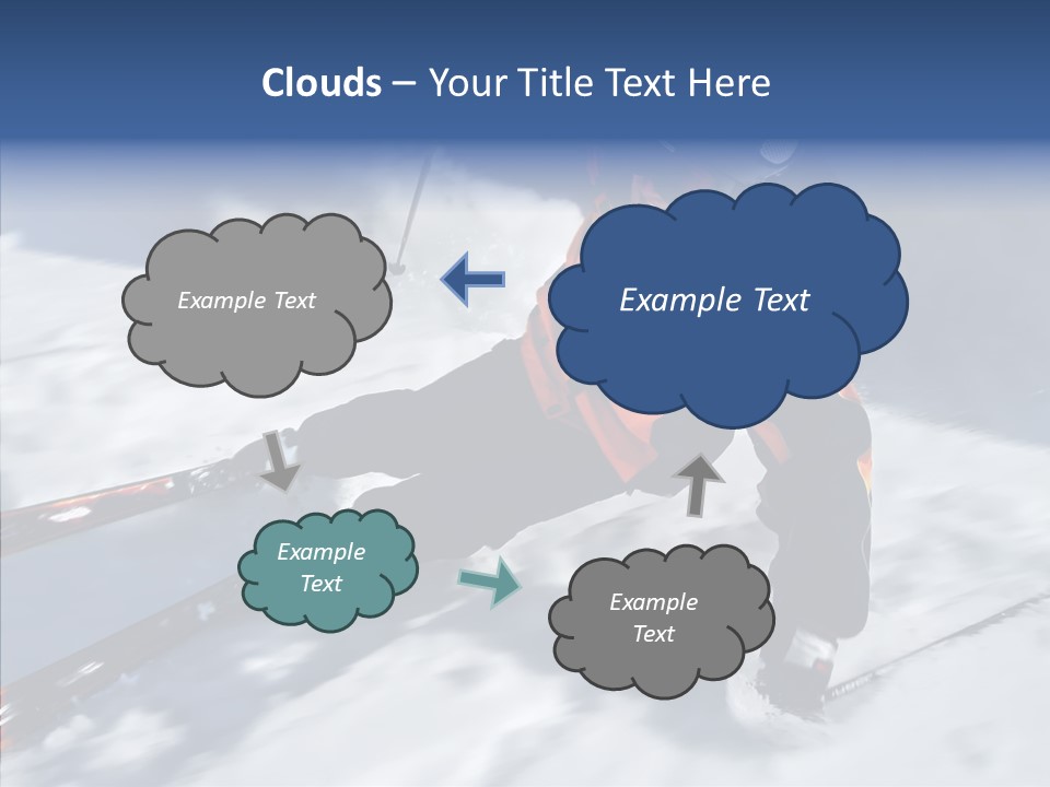 Sliding Cold Mountainside PowerPoint Template