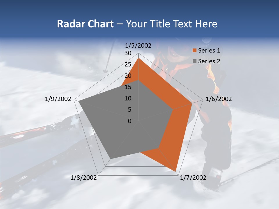 Sliding Cold Mountainside PowerPoint Template