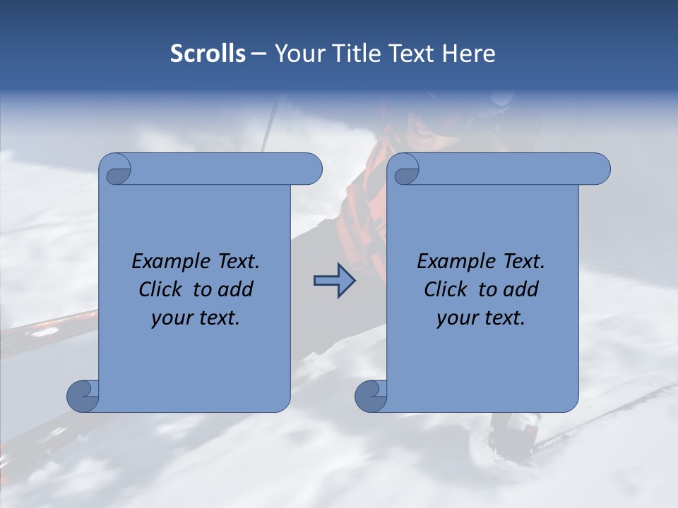 Sliding Cold Mountainside PowerPoint Template