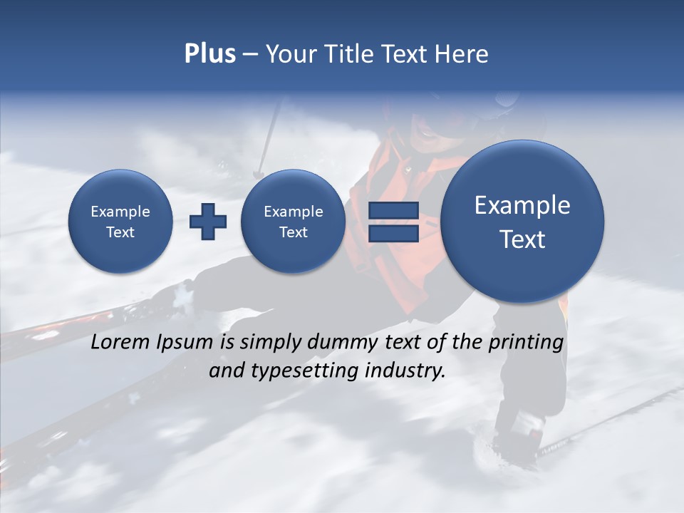 Sliding Cold Mountainside PowerPoint Template