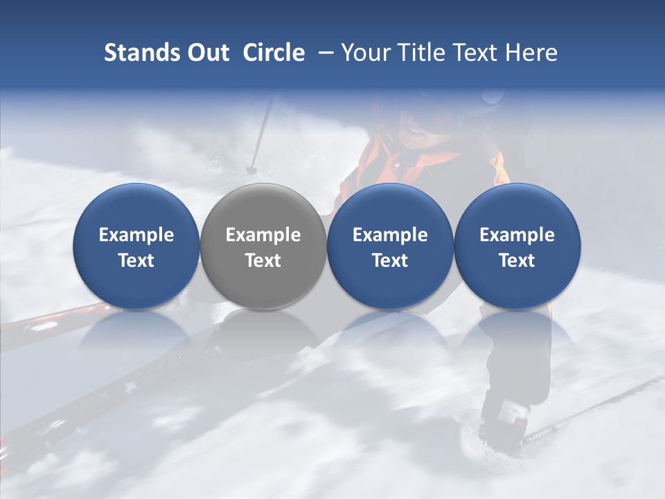 Sliding Cold Mountainside PowerPoint Template