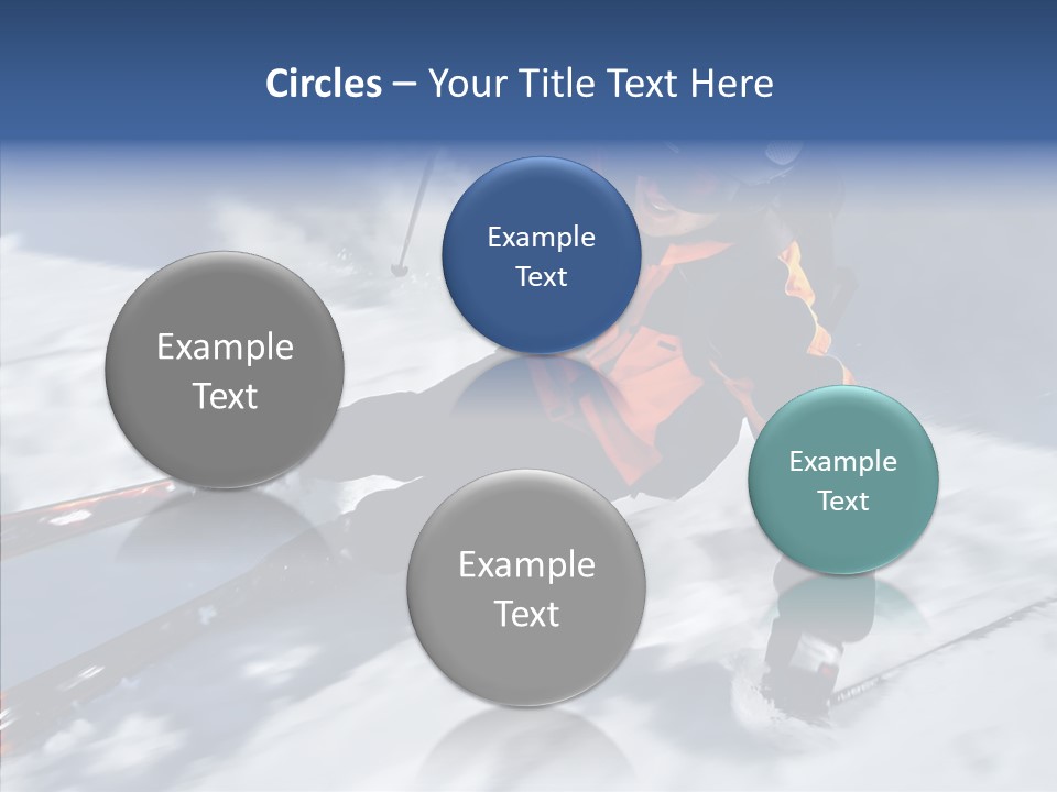 Sliding Cold Mountainside PowerPoint Template