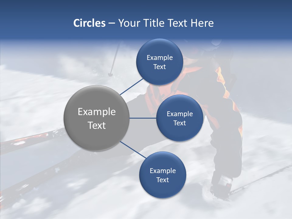 Sliding Cold Mountainside PowerPoint Template