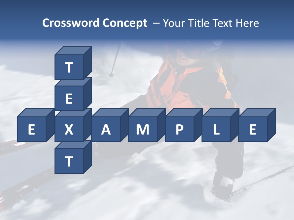 Sliding Cold Mountainside PowerPoint Template