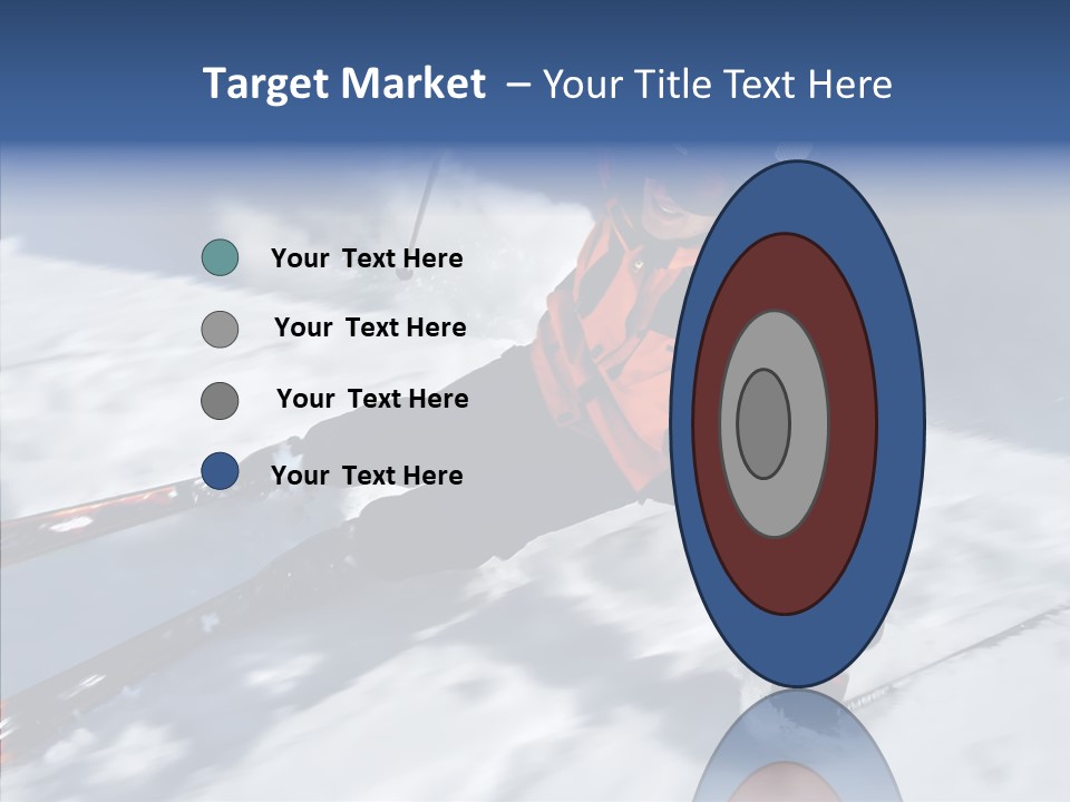 Sliding Cold Mountainside PowerPoint Template