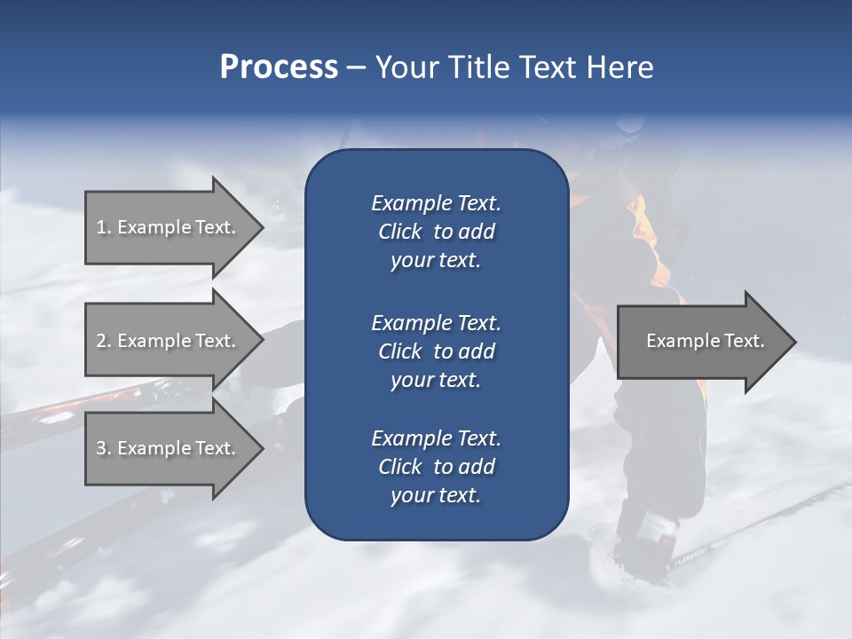 Sliding Cold Mountainside PowerPoint Template