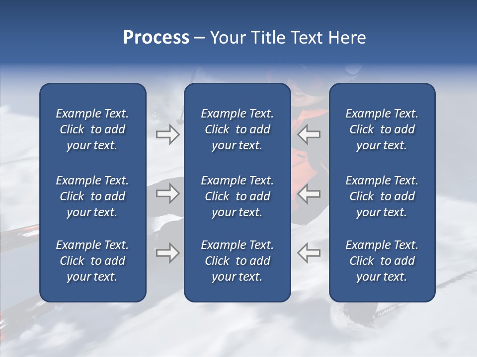 Sliding Cold Mountainside PowerPoint Template