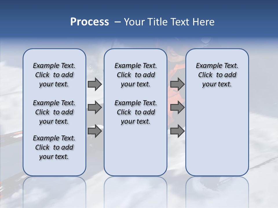 Sliding Cold Mountainside PowerPoint Template