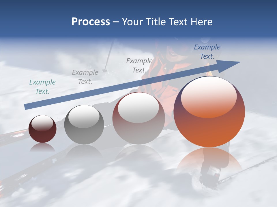 Sliding Cold Mountainside PowerPoint Template