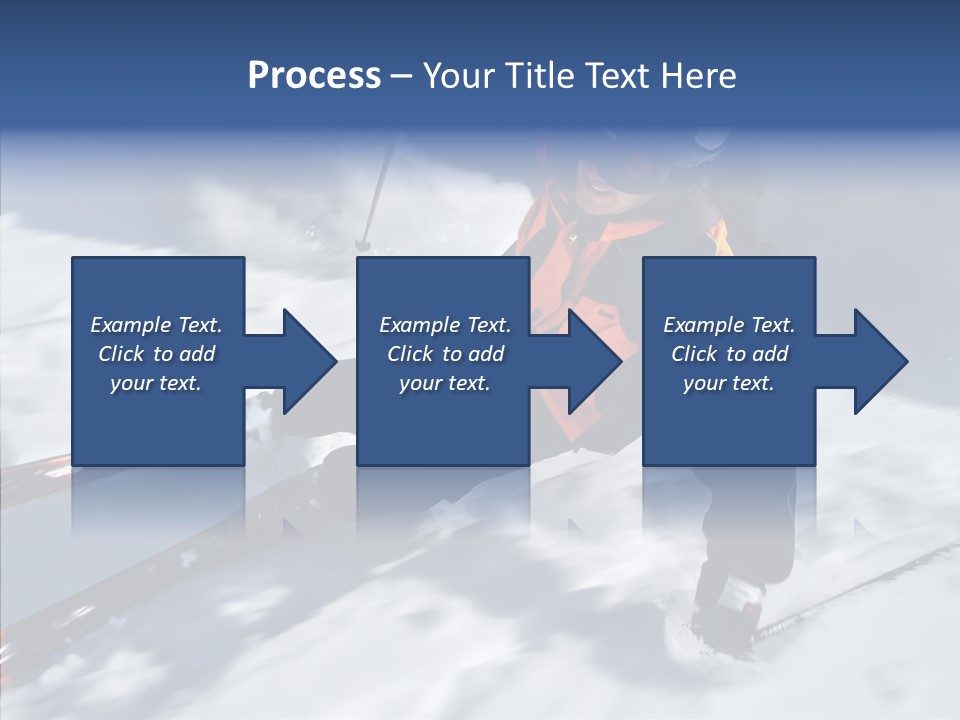 Sliding Cold Mountainside PowerPoint Template