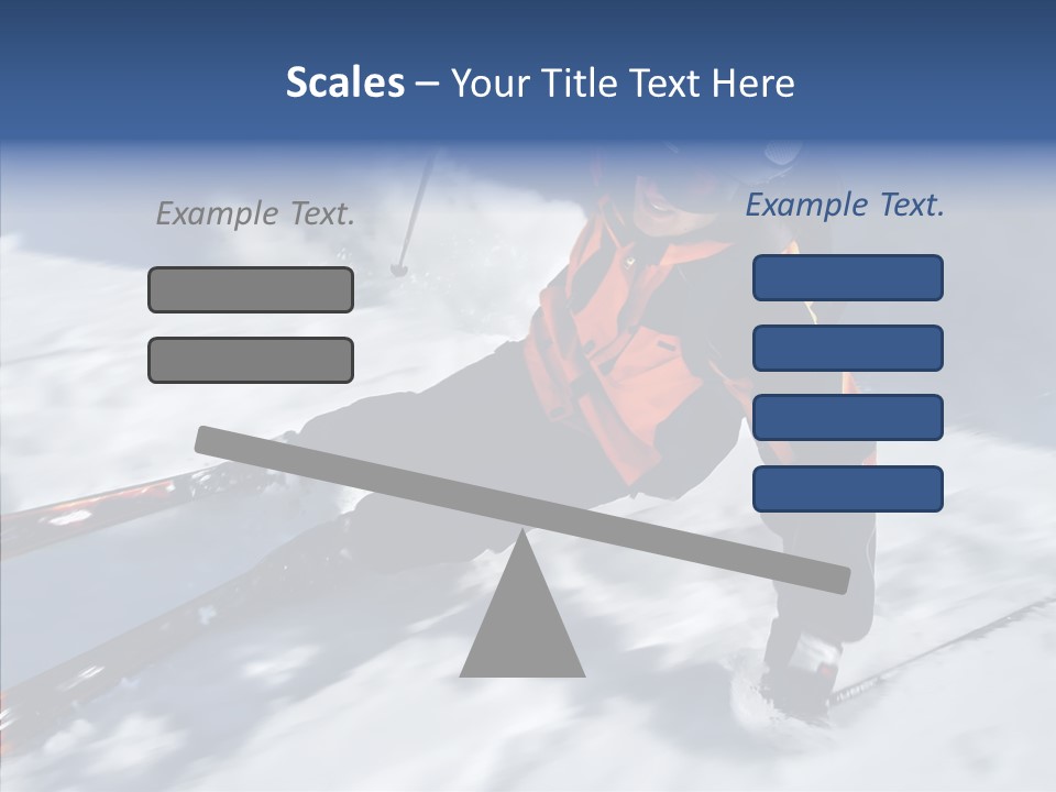 Sliding Cold Mountainside PowerPoint Template