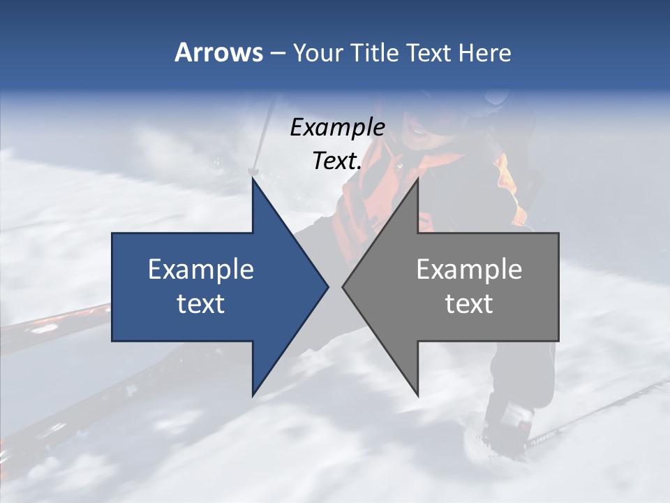 Sliding Cold Mountainside PowerPoint Template