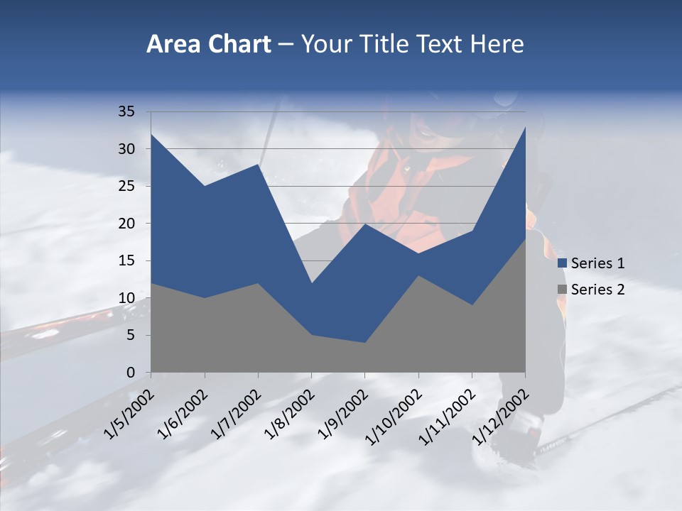 Sliding Cold Mountainside PowerPoint Template