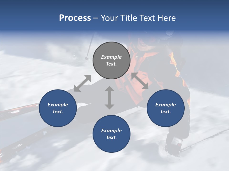 Sliding Cold Mountainside PowerPoint Template