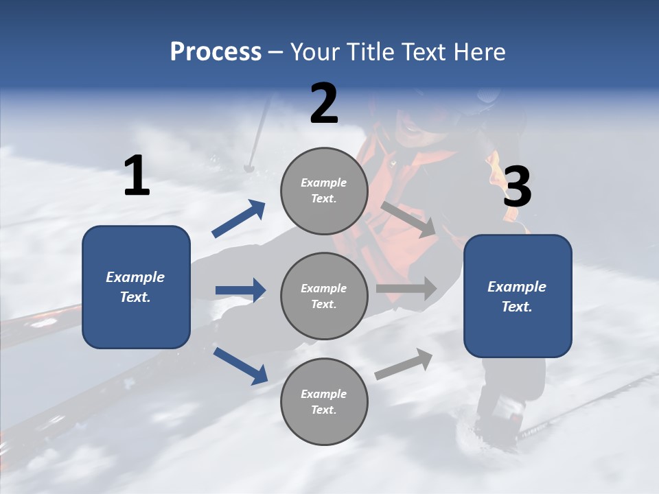 Sliding Cold Mountainside PowerPoint Template