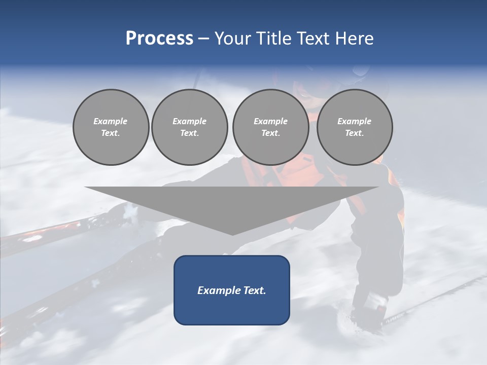 Sliding Cold Mountainside PowerPoint Template
