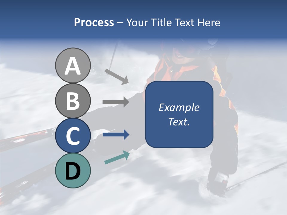 Sliding Cold Mountainside PowerPoint Template