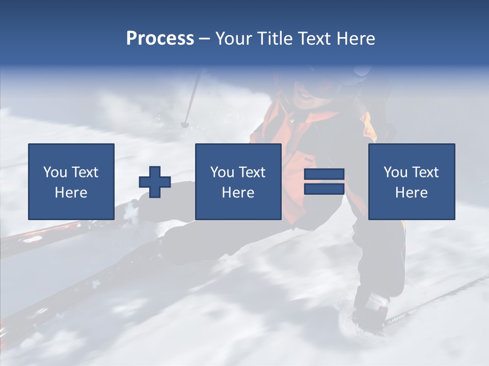 Sliding Cold Mountainside PowerPoint Template