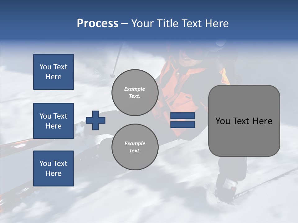 Sliding Cold Mountainside PowerPoint Template