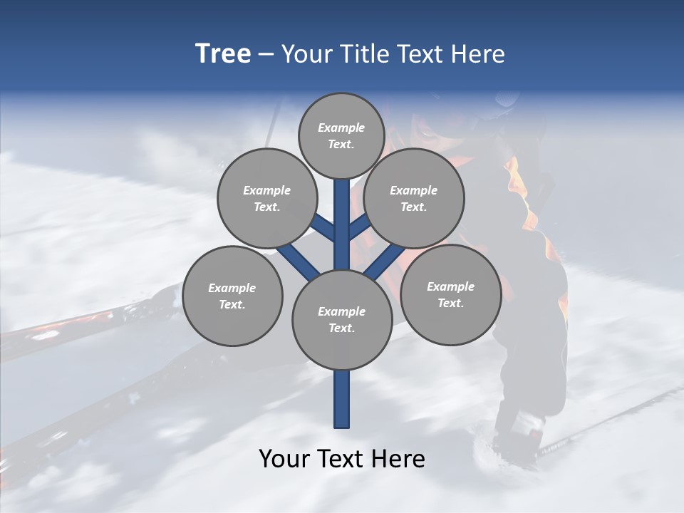 Sliding Cold Mountainside PowerPoint Template