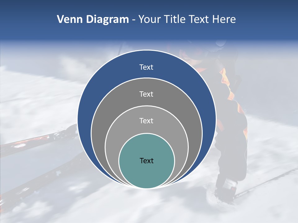 Sliding Cold Mountainside PowerPoint Template