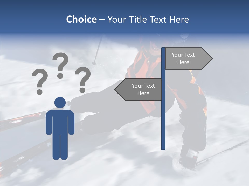 Sliding Cold Mountainside PowerPoint Template