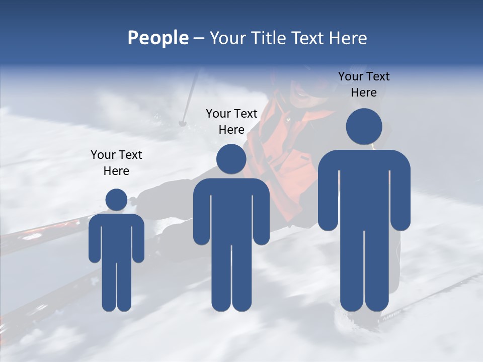 Sliding Cold Mountainside PowerPoint Template