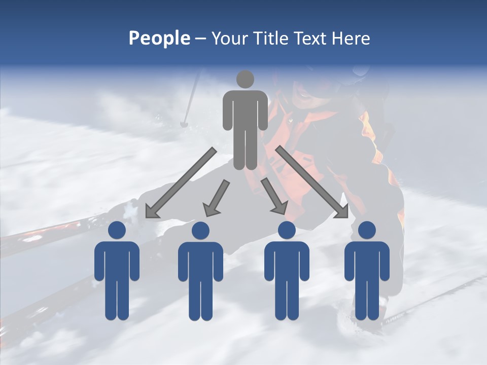 Sliding Cold Mountainside PowerPoint Template