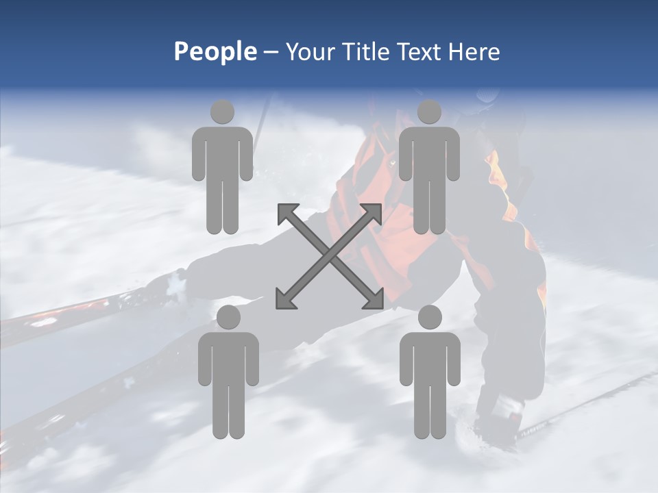 Sliding Cold Mountainside PowerPoint Template