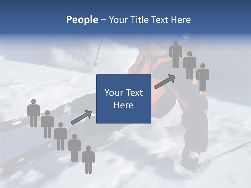 Sliding Cold Mountainside PowerPoint Template