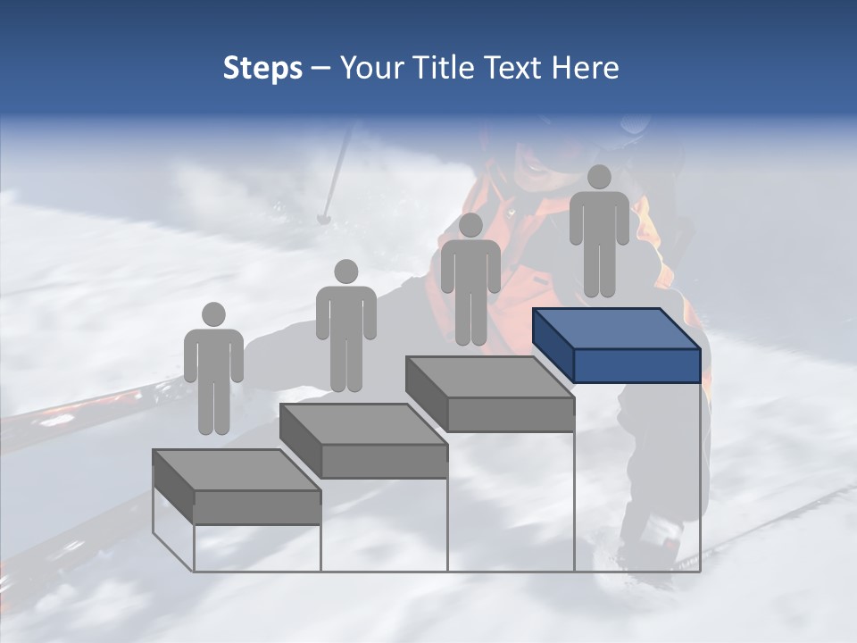 Sliding Cold Mountainside PowerPoint Template