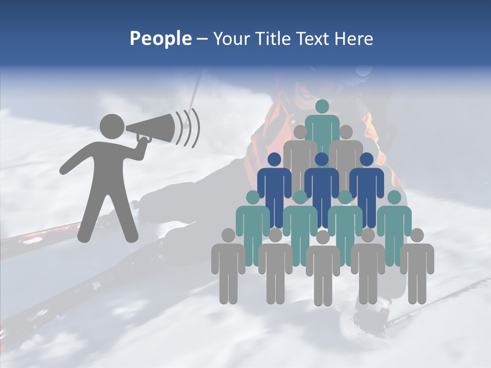 Sliding Cold Mountainside PowerPoint Template