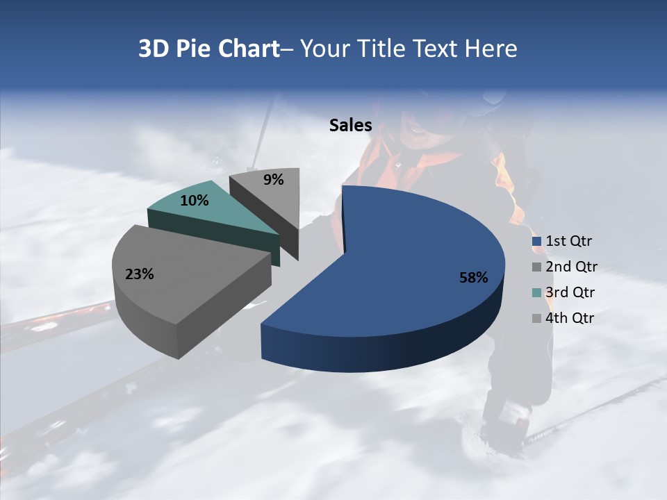 Sliding Cold Mountainside PowerPoint Template