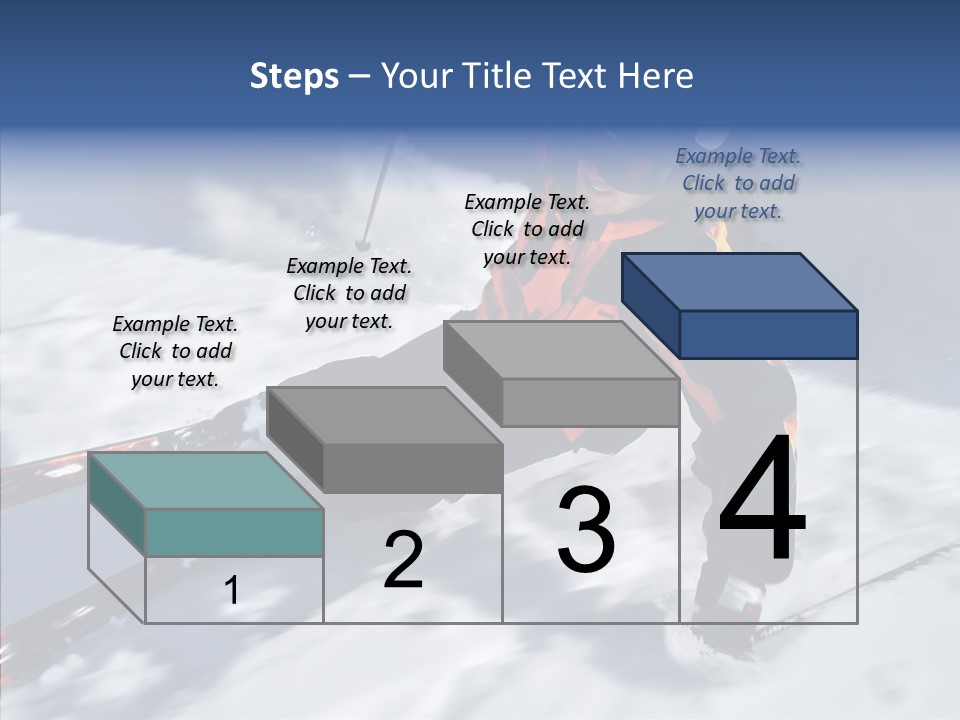 Sliding Cold Mountainside PowerPoint Template