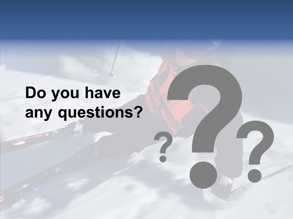 Sliding Cold Mountainside PowerPoint Template