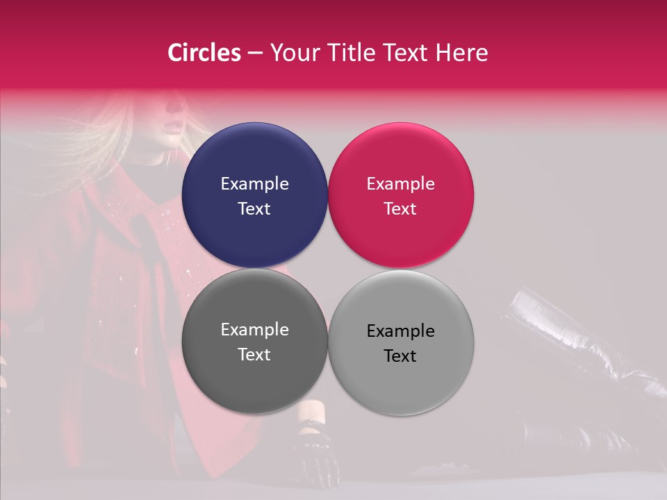 Fashion Pose Hip PowerPoint Template