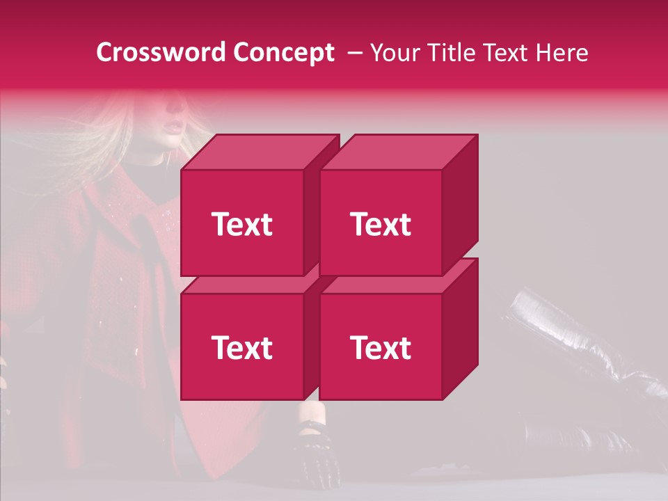 Fashion Pose Hip PowerPoint Template