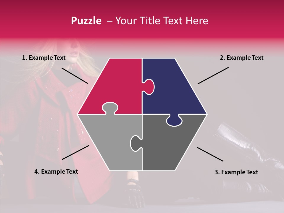 Fashion Pose Hip PowerPoint Template