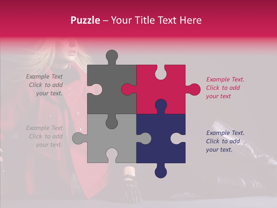 Fashion Pose Hip PowerPoint Template