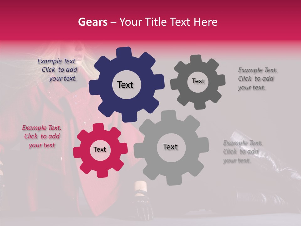 Fashion Pose Hip PowerPoint Template