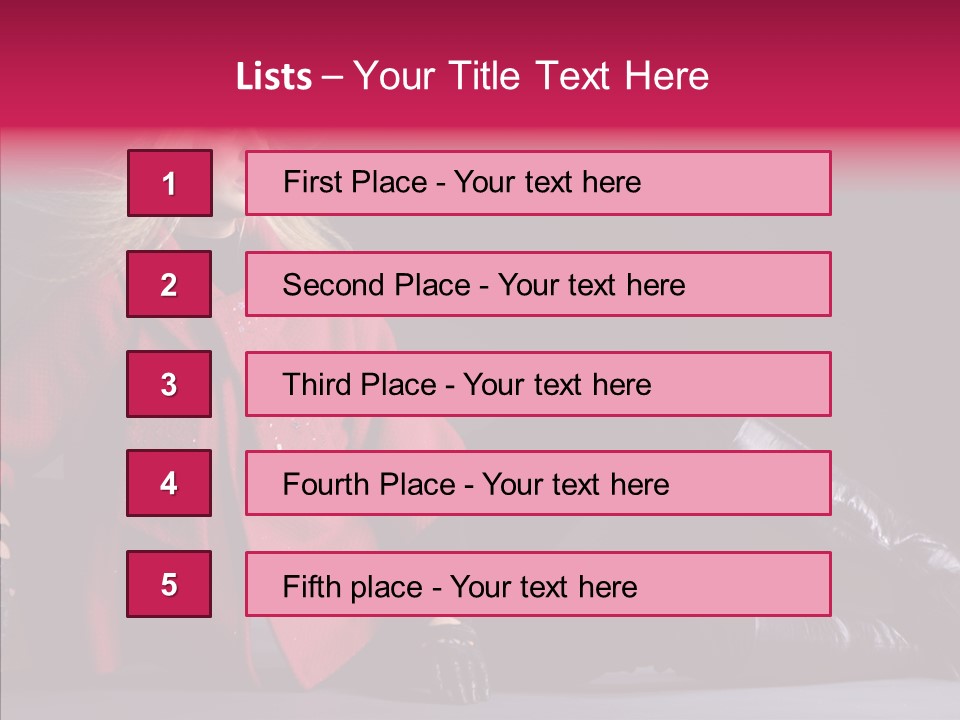 Fashion Pose Hip PowerPoint Template