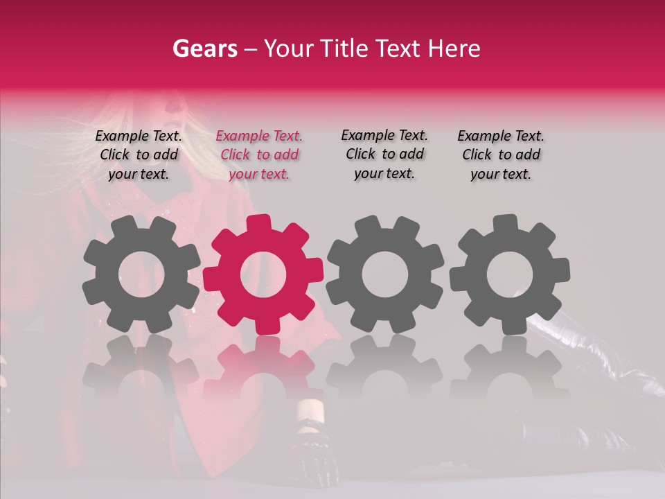 Fashion Pose Hip PowerPoint Template