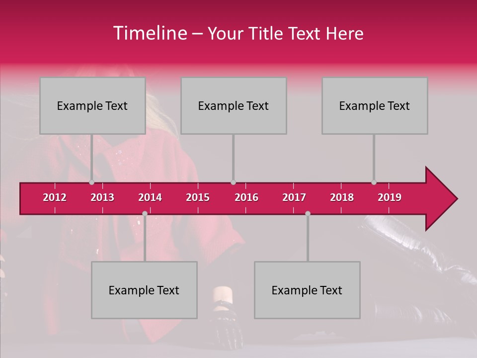 Fashion Pose Hip PowerPoint Template
