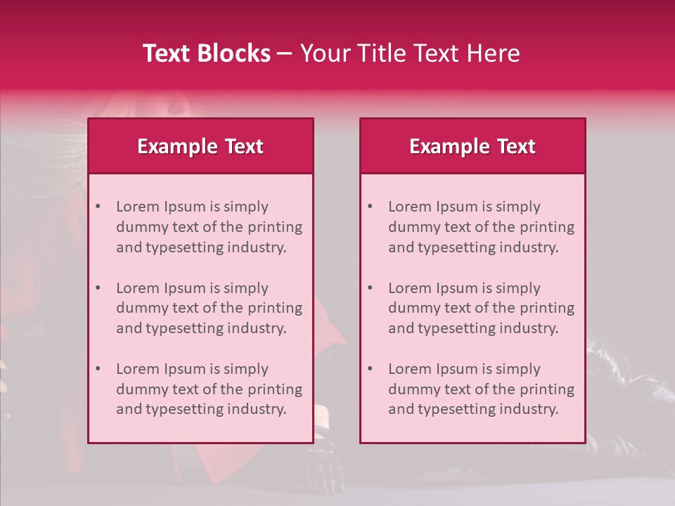 Fashion Pose Hip PowerPoint Template