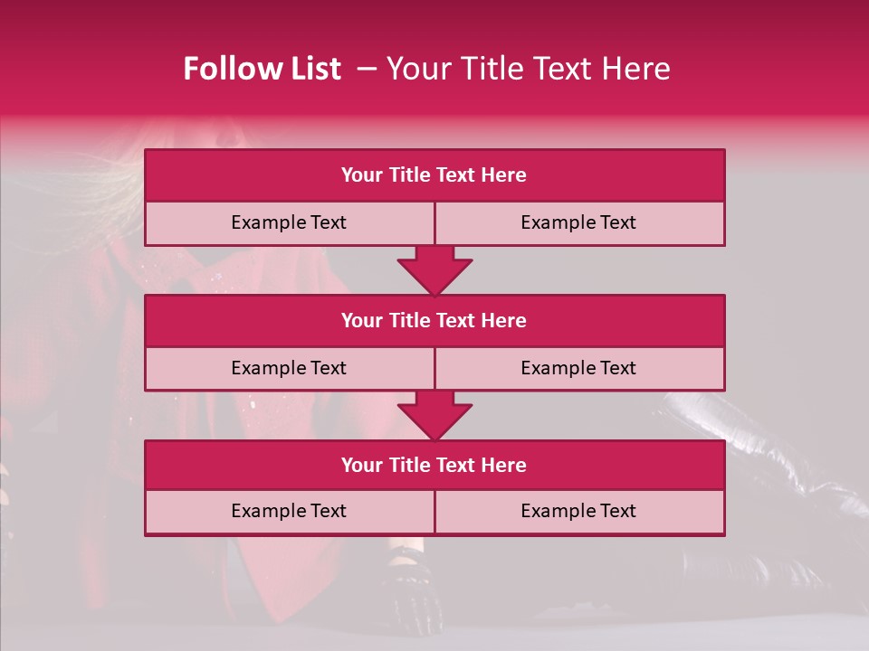 Fashion Pose Hip PowerPoint Template