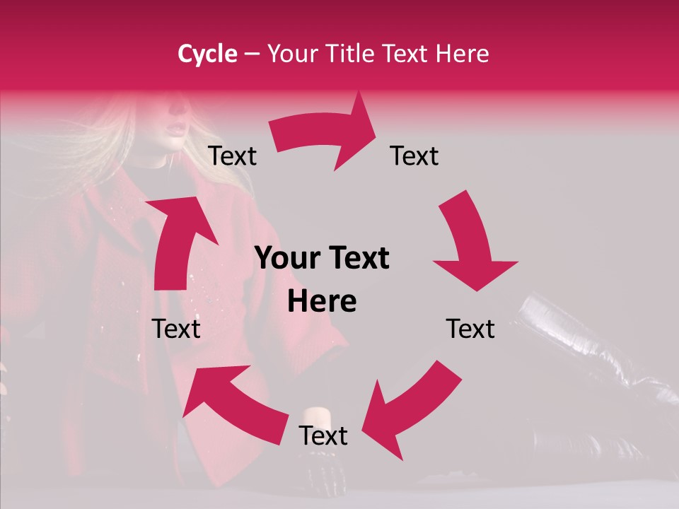 Fashion Pose Hip PowerPoint Template