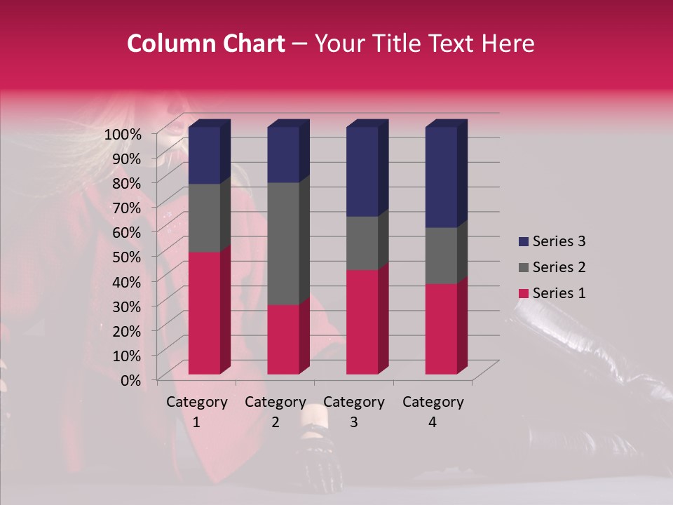 Fashion Pose Hip PowerPoint Template