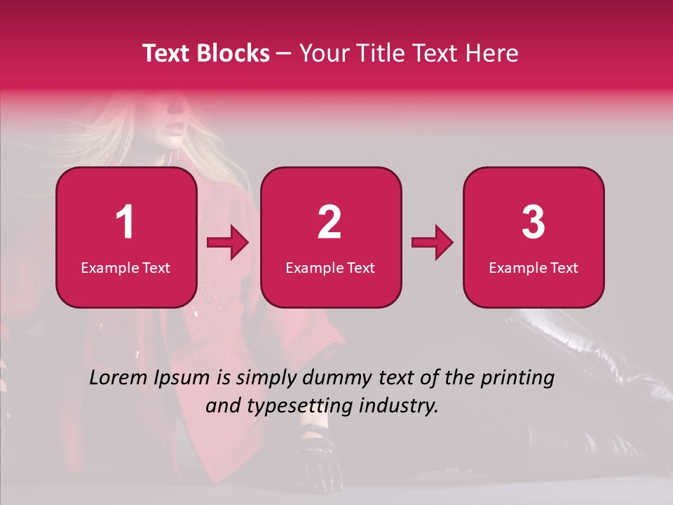 Fashion Pose Hip PowerPoint Template