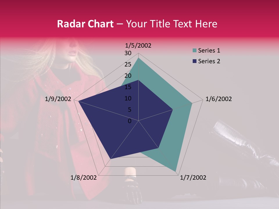 Fashion Pose Hip PowerPoint Template