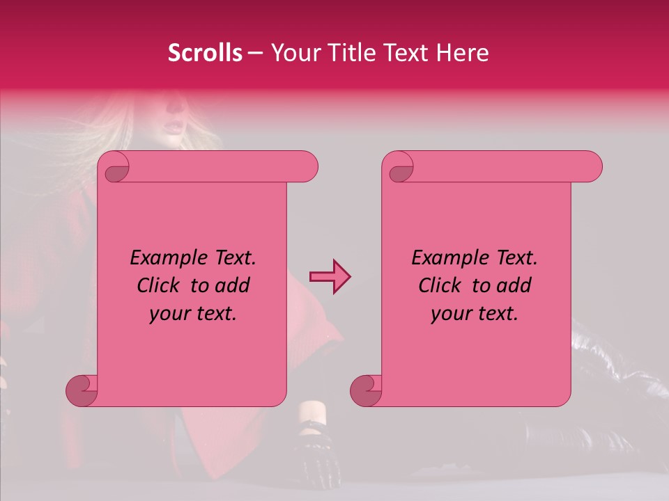 Fashion Pose Hip PowerPoint Template